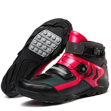 Reflective Leather Motorcycle Shoes